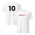 Unisex T-Shirt DSCHÖRMÄNY weiß front/back/Logo